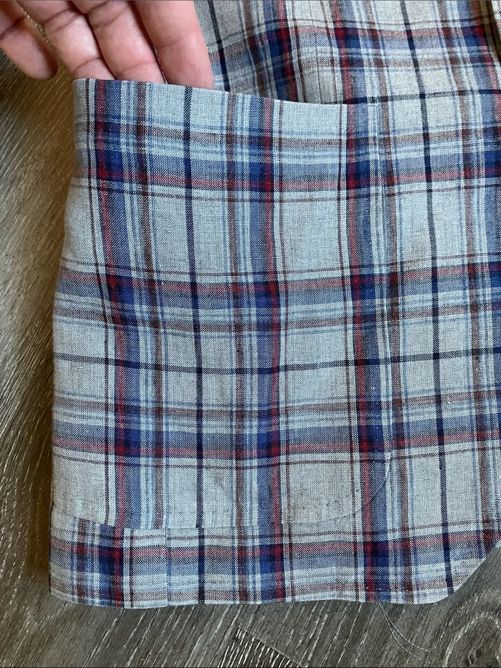 Ted Baker Gray Plaid Sport Coat with Blue and Burgundy Windowpane